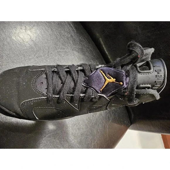 Nike Air Jordan 6 Retro DMP Black/Gold Youth Size 7 - Major Flaw - See Pics - Picture 11 of 16